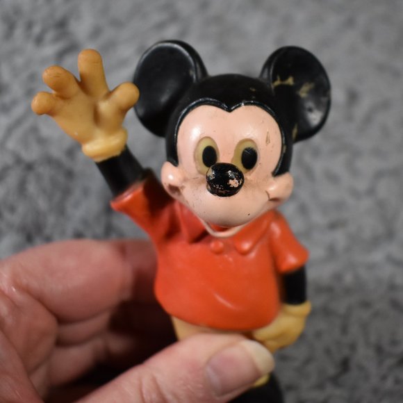 Vintage Rubber Disney Mickey Mouse Figuring - Picture 2 of 14